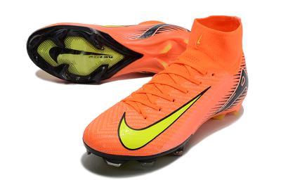 Nike Air Zoom Mercurial Superfly 10 Elite FG High-Tops Football Boots - Orange/Black/Yellow