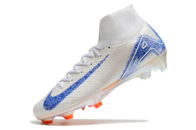 Nike Air Zoom Mercurial Superfly 10 Elite FG High-Tops Football Boots - Grey/Blue/Orange