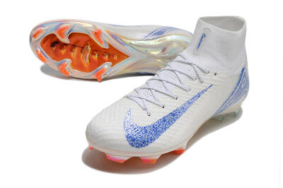 Nike Air Zoom Mercurial Superfly 10 Elite FG High-Tops Football Boots - Grey/Blue/Orange