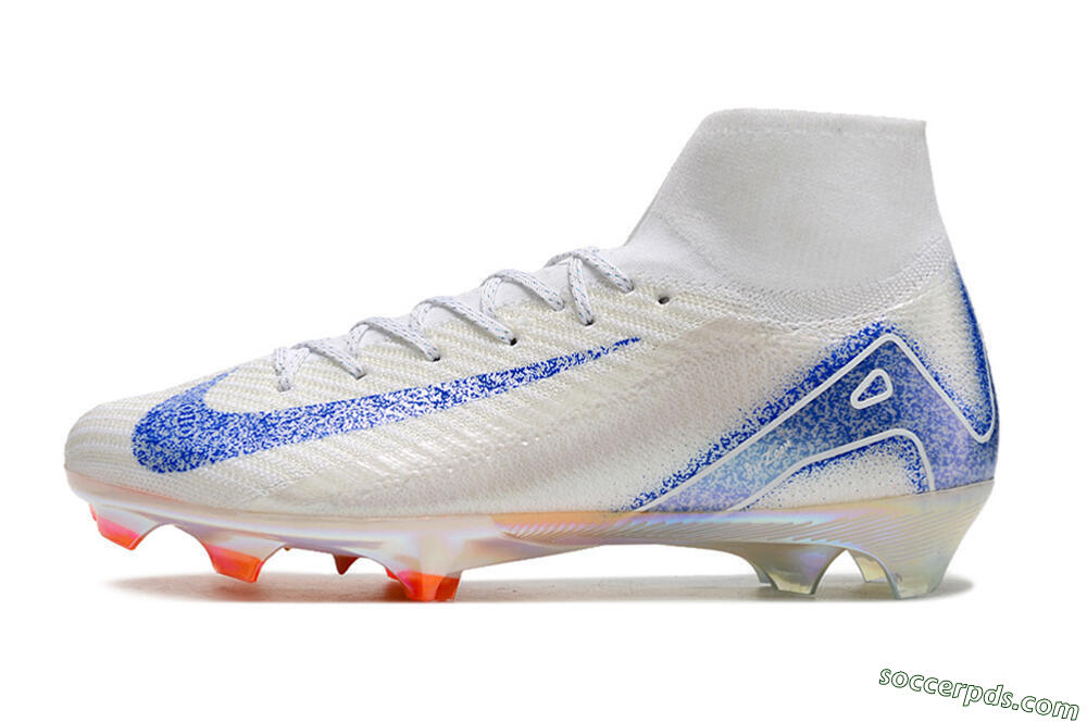 Nike Air Zoom Mercurial Superfly 10 Elite FG High-Tops Football Boots - Grey/Blue/Orange 2
