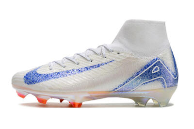 Nike Air Zoom Mercurial Superfly 10 Elite FG High-Tops Football Boots - Grey/Blue/Orange