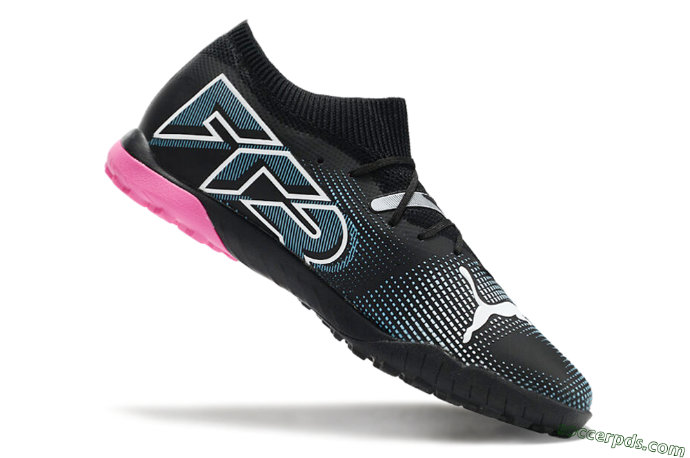 Puma Future Ultimate TF Low-Tops Football Shoes - Black/Blue/White 4