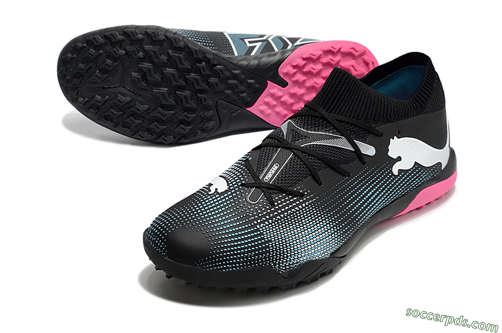 Puma Future Ultimate TF Low-Tops Football Shoes - Black/Blue/White 3