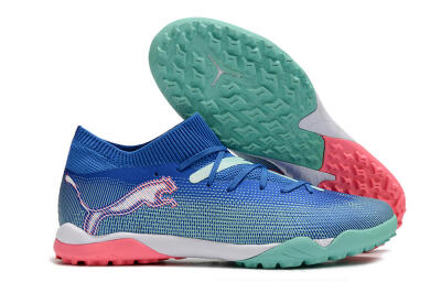 Puma Future Ultimate TF Low-Tops Football Shoes - Blue/White/Pink