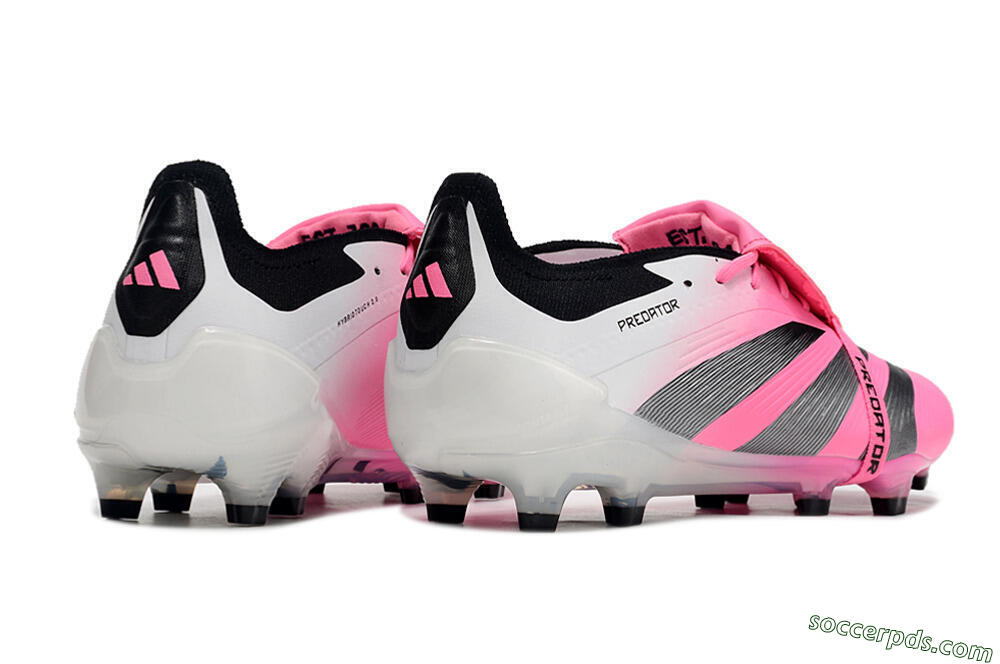 Adidas Predator Elite Foldover Tongue FG Low-Tops Football Boots - Pink/Grey/White 6