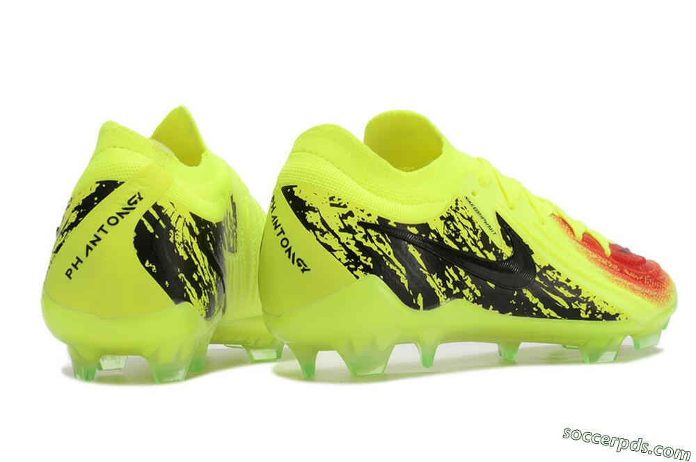 Nike Phantom Luna Elite NU FG Low-Tops Football Boots - Yellow/Red/Black 6