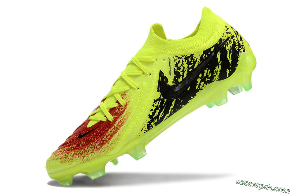 Nike Phantom Luna Elite NU FG Low-Tops Football Boots - Yellow/Red/Black 5