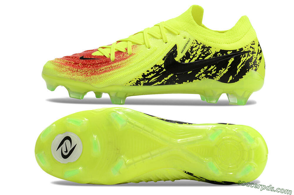 Nike Phantom Luna Elite NU FG Low-Tops Football Boots - Yellow/Red/Black 0