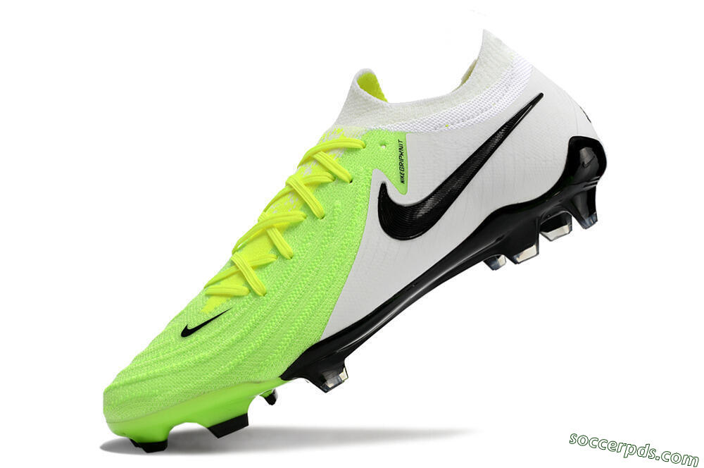 Nike Phantom Luna Elite NU FG Low-Tops Football Boots - Green/White/Black 5