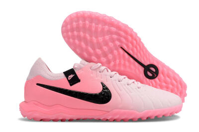 Nike Tiempo Legend 10 Elite TF Low-Tops Football Shoes - Pink/White/Black