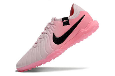 Nike Tiempo Legend 10 Elite TF Low-Tops Football Shoes - Pink/White/Black
