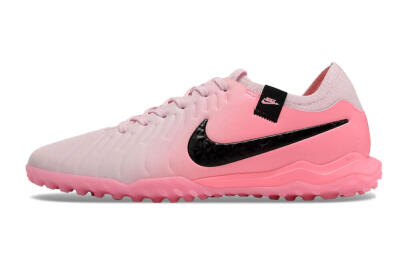 Nike Tiempo Legend 10 Elite TF Low-Tops Football Shoes - Pink/White/Black