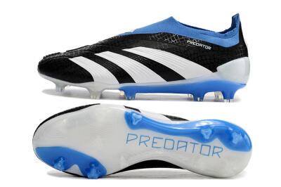 Adidas Predator Accuracy+ Laceless FG Low-Tops Football Boots - Black/White/Blue