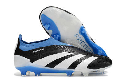 Adidas Predator Accuracy+ Laceless FG Low-Tops Football Boots - Black/White/Blue