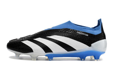 Adidas Predator Accuracy+ Laceless FG Low-Tops Football Boots - Black/White/Blue