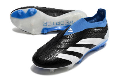 Adidas Predator Accuracy+ Laceless FG Low-Tops Football Boots - Black/White/Blue
