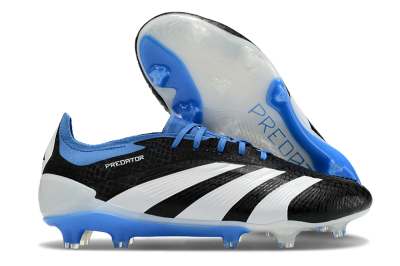 Adidas Predator Accuracy+ FG Low-Tops Football Boots - Black/White/Blue