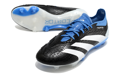 Adidas Predator Accuracy+ FG Low-Tops Football Boots - Black/White/Blue