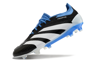 Adidas Predator Accuracy+ FG Low-Tops Football Boots - Black/White/Blue