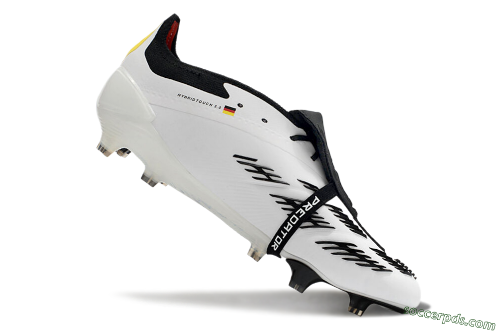 Adidas Predator Elite Foldover Tongue FG Low-Tops Football Boots - White/Black/Red/Yellow 4