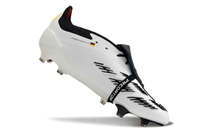 Adidas Predator Elite Foldover Tongue FG Low-Tops Football Boots - White/Black/Red/Yellow