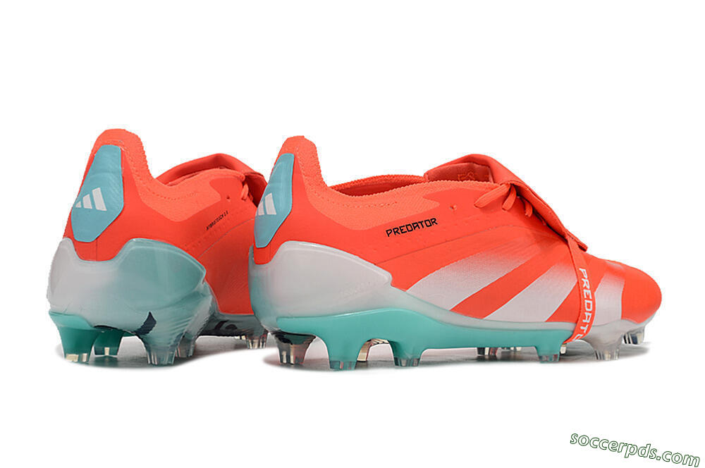 Adidas Predator Elite Foldover Tongue FG Low-Tops Football Boots - Red/White/Green 6