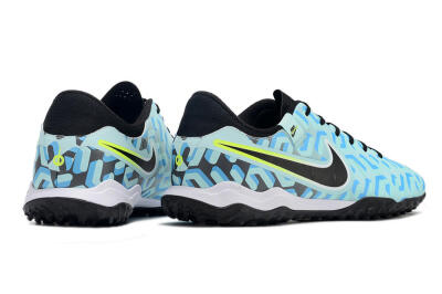 Nike Tiempo Legend 10 Pro TF Low-Tops Football Shoes - Blue/Black/Yellow