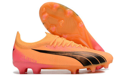 Puma Ultra Ultimate FG Low-Tops Football Boots - Orange/Black