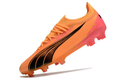 Puma Ultra Ultimate FG Low-Tops Football Boots - Orange/Black