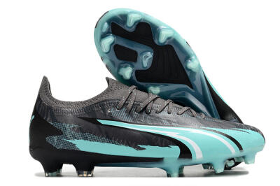 Puma Ultra Ultimate FG Low-Tops Football Boots - Black/Jade