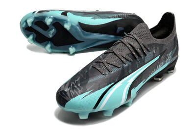 Puma Ultra Ultimate FG Low-Tops Football Boots - Black/Jade
