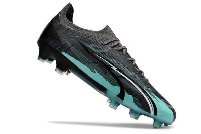 Puma Ultra Ultimate FG Low-Tops Football Boots - Black/Jade