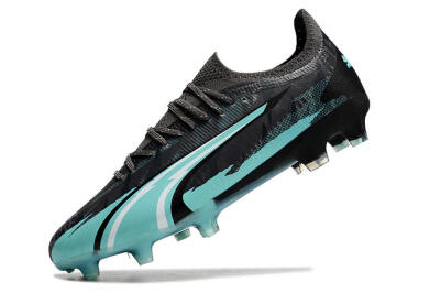 Puma Ultra Ultimate FG Low-Tops Football Boots - Black/Jade