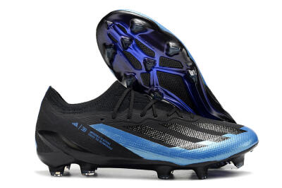 Adidas X Crazyfast.1 FG Low-Tops Football Boots - Black/Blue/Gold