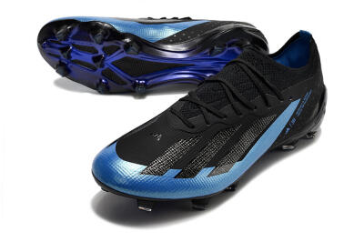 Adidas X Crazyfast.1 FG Low-Tops Football Boots - Black/Blue/Gold
