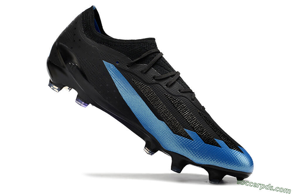 Adidas X Crazyfast.1 FG Low-Tops Football Boots - Black/Blue/Gold 4