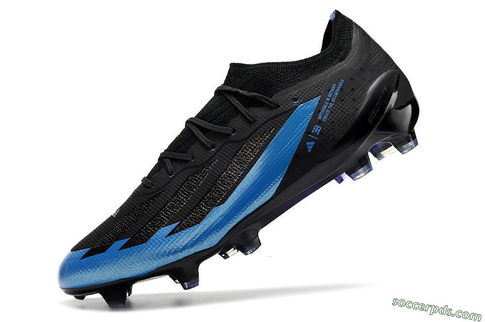 Adidas X Crazyfast.1 FG Low-Tops Football Boots - Black/Blue/Gold 5