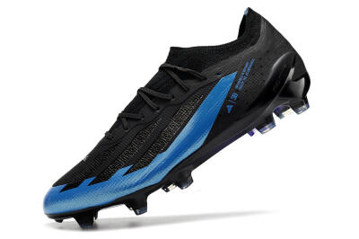 Adidas X Crazyfast.1 FG Low-Tops Football Boots - Black/Blue/Gold