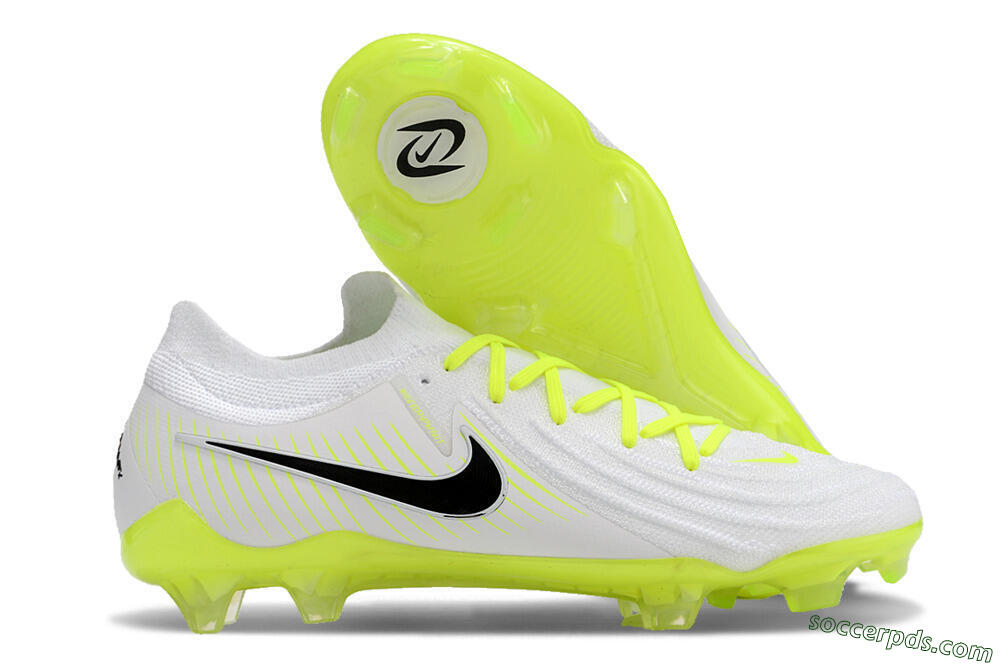 Nike Phantom Luna Elite NU FG Low-Tops Football Boots - White/Yellow/Black 1
