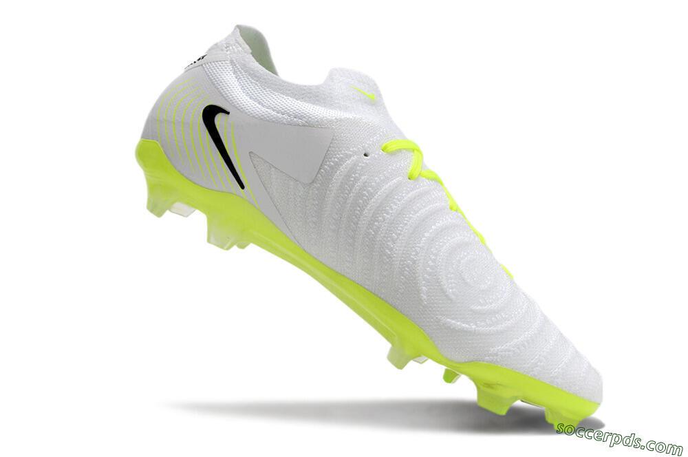 Nike Phantom Luna Elite NU FG Low-Tops Football Boots - White/Yellow/Black 4
