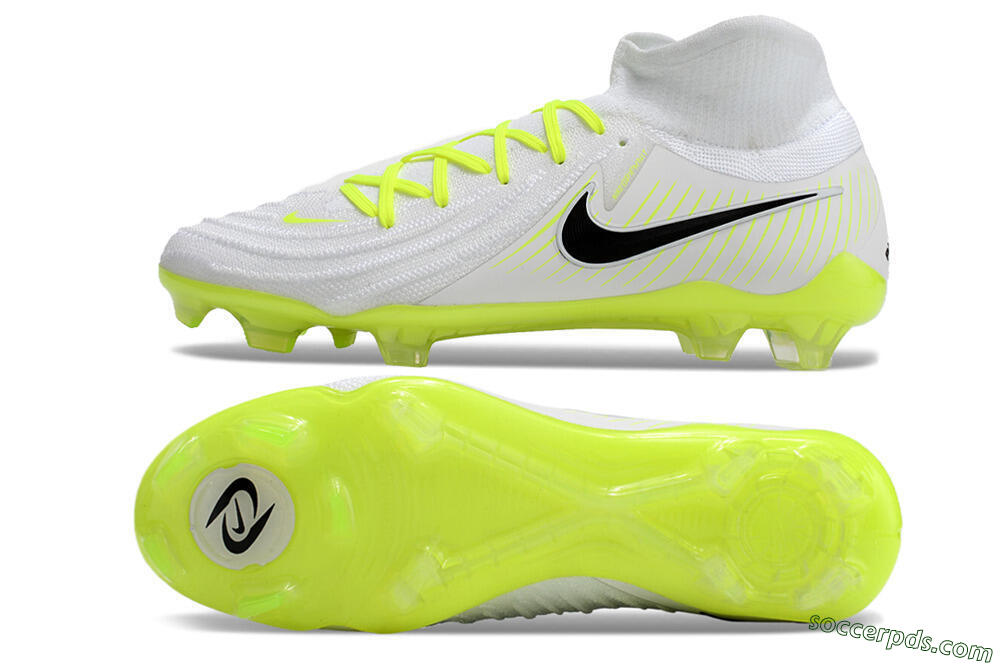 Nike Phantom Luna Elite NU FG Low-Tops Football Boots - White/Yellow/Black 0