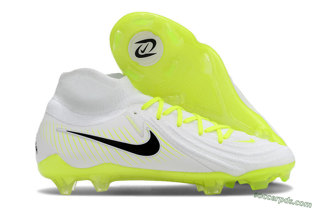 Nike Phantom Luna Elite NU FG Low-Tops Football Boots - White/Yellow/Black 1