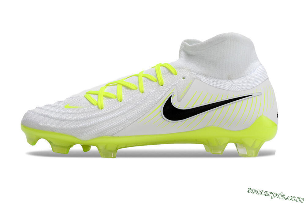 Nike Phantom Luna Elite NU FG Low-Tops Football Boots - White/Yellow/Black 2