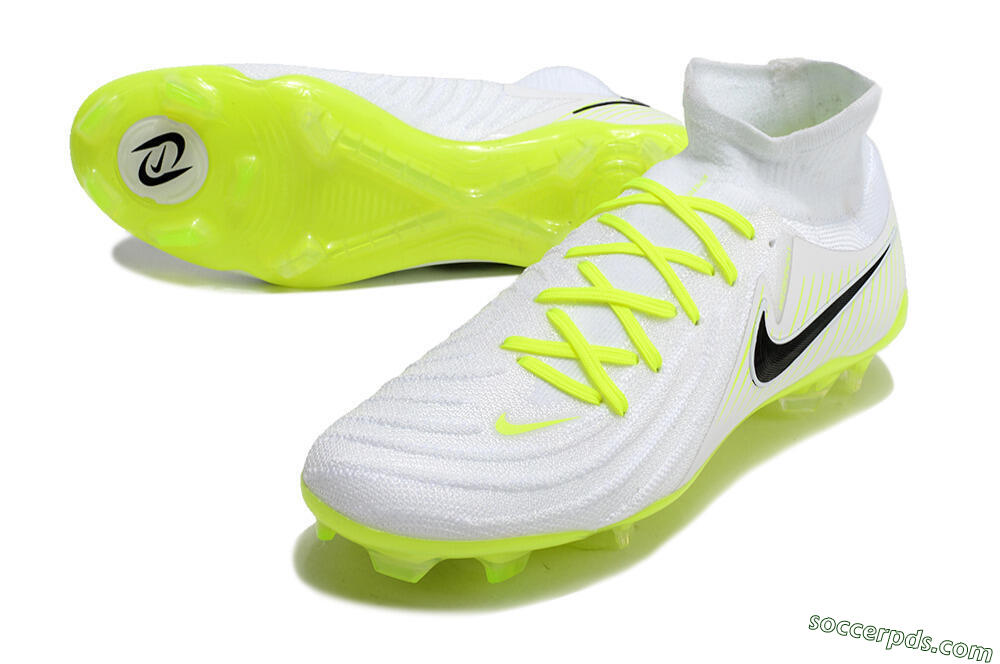 Nike Phantom Luna Elite NU FG Low-Tops Football Boots - White/Yellow/Black 3