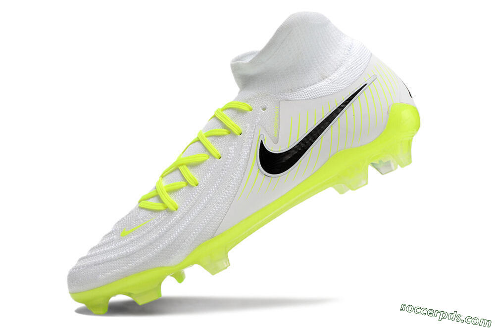 Nike Phantom Luna Elite NU FG Low-Tops Football Boots - White/Yellow/Black 4