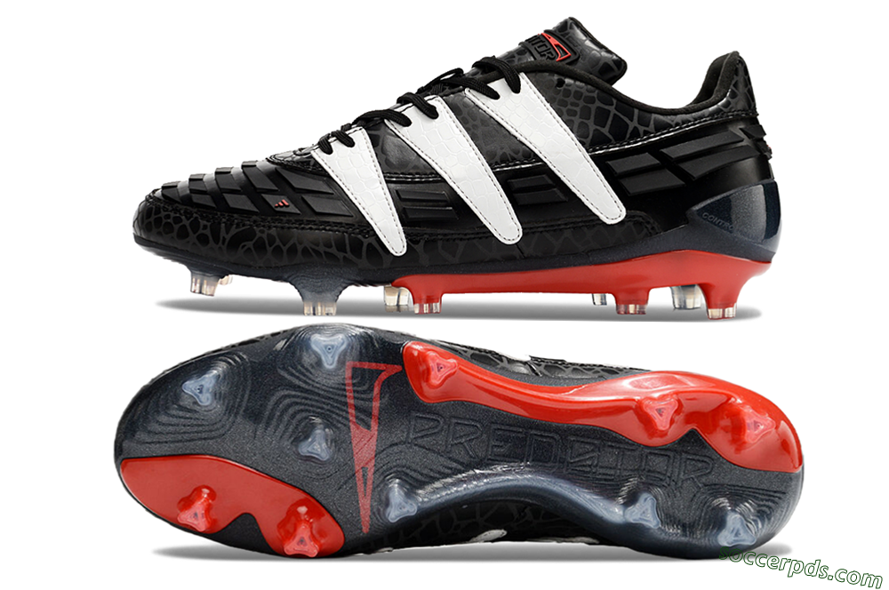 Adidas Predator 94 FG Limited Edition FG Low-Tops Football Boots - Black/Red/White 0