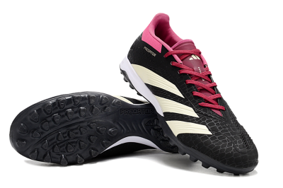 Adidas Predator 24 Elite TF Low-Tops Football Boots - Black/Beige/Pink