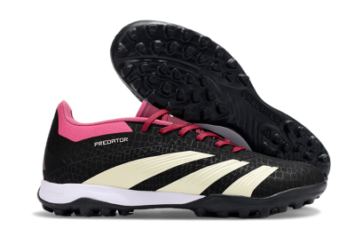 Adidas Predator 24 Elite TF Low-Tops Football Boots - Black/Beige/Pink