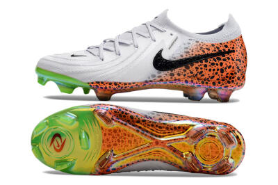 Nike Phantom Luna Elite FG Low-Tops Football Boots - Grey/Orange/Black
