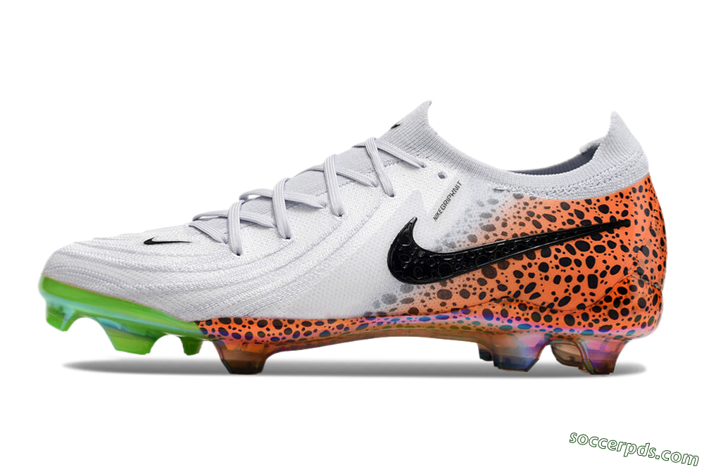 Nike Phantom Luna Elite FG Low-Tops Football Boots - Grey/Orange/Black 2
